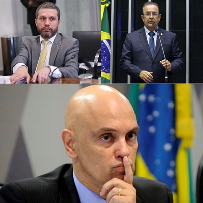 Deputados da região, Fausto Pinato e Luiz Carlos Motta, evitaram o conflito e não assinaram o pedido de impeachment de Moraes (Foto: Redes sociais/STF)