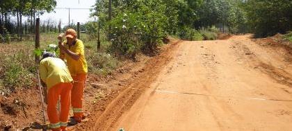 Começa pavimentação da vicinal Nelson Bolotário 