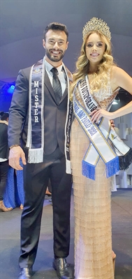 Votuporanguenses conquistam coroa e faixa em etapa estadual do concurso “Miss e Mister São Paulo” (Foto: Reprodução)