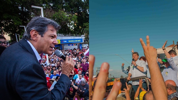 Tarcísio e Haddad disputam amanhã a preferência do eleitorado paulista; o bolsonarista tem o apoio de prefeitos como Jorge Seba (Fotos: Assessorias)