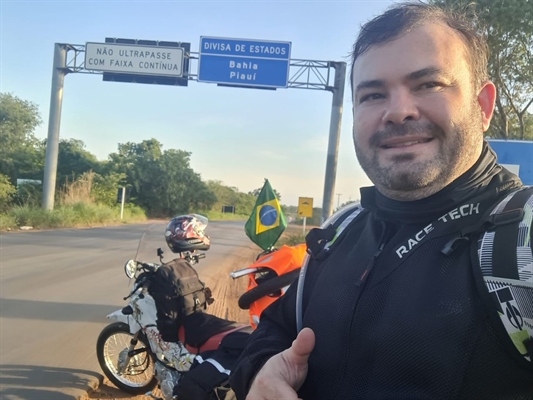 Richard Torsiano percorre quase 3 mil km de moto pelo Brasil — (Foto: Richard Torsiano)