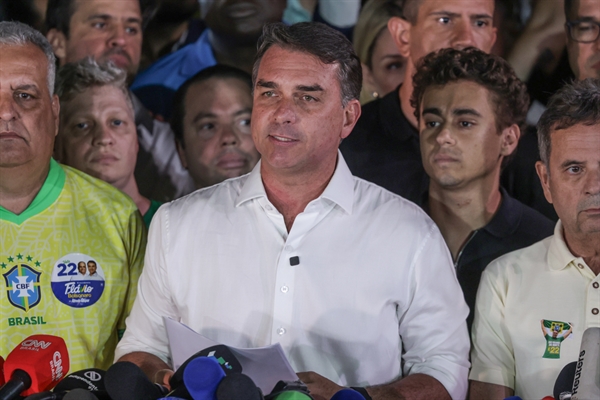 Flávio Bolsonaro perdeus a eleição para presidente   Foto: Joédson Alves/Agência Brasil