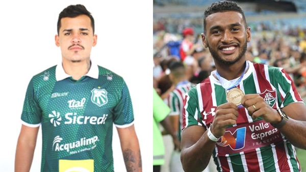 O zagueiro Lucas Morais e o volante, ex-Fluminense, Mateus Norton, são os novos reforços do elenco (Foto: Reprodução)