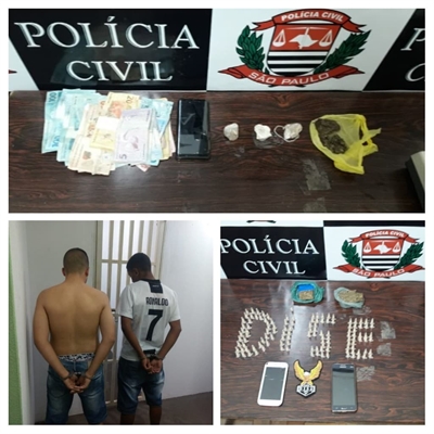 Durante duas ações distintas, os policiais da Dise de Votuporanga apreenderam diversas porções de entorpecentes  (Foto: Divulgação Dise)