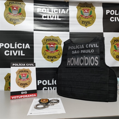 Os policiais civis da DIG de Votuporanga prenderam um homem acusado de envolvimento em um homicídio no Pernambuco (Foto: Divulgação)