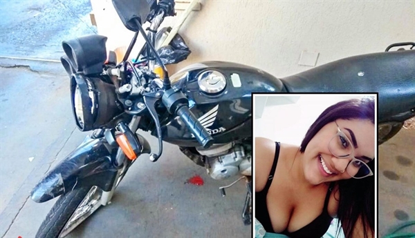 Jovem estava dirigindo a moto quando perdeu o controle e bateu em uma grade em uma avenida de Araçatuba — Foto: Reprodução/Facebook