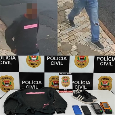  Ladrão foi preso em Itaquera, São Paulo, e na casa dele foram localizadas as roupas usadas no assalto, e o celular roubado (Foto: Divulgação)