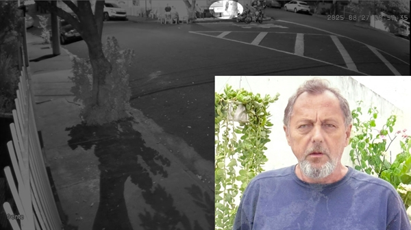 Novas provas do processo mostram que, além da voadora, Fernando Guerche teria atirado um bloco de concreto contra Milton (Foto: Reprodução)