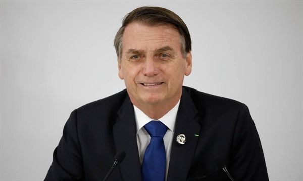 O presidente Jair Bolsonaro foi representado pelo vice-presidente Hamilton Mourão Foto: Alan Santos/Presidência