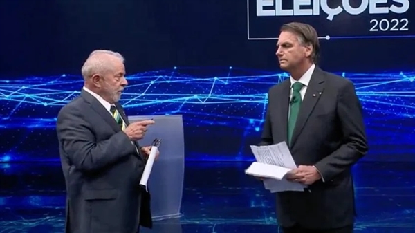 Lula, porém, lamentou que as altercações entre ele e Bolsonaro não tenham focado mais a discussão sobre a economia (Foto: Reprodução)