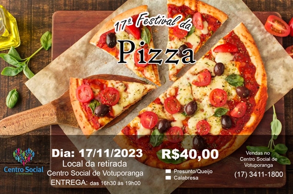  Quem adquirir esses vales poderá escolher entre os sabores de pizza disponíveis, que incluem presunto e queijo ou calabresa (Foto: Divulgação)