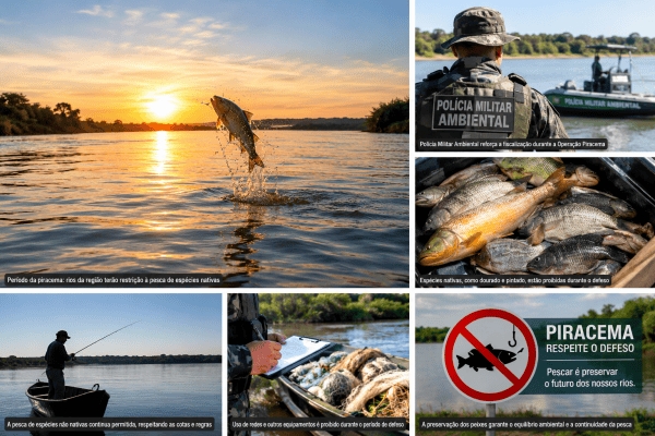 Na região de Noroeste, as restrições abrangem a Bacia Hidrográfica do Rio Paraná, incluindo os afluentes dos rios Grande e Paraná.  Foto: Reprodução