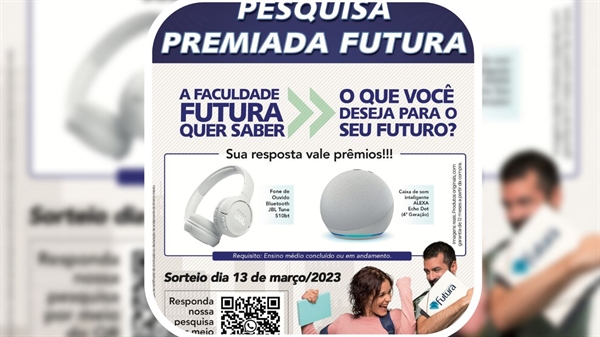 O formulário montado pela faculdade pede informações simples – e basta respondê-las para participar do sorteio dos prêmios (Foto: Divulgação)