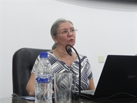 Márcia Reina, secretária municipal da Saúde, falou sobre  os números da Secretaria; no geral, balanço é positivo (Foto: Daniel Castro/A Cidade)