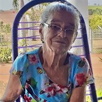 A senhora Benedita Maria Laurinda Lopes, a ‘Irmã Ditinha’, aos 76 anos (Foto: Arquivo pessoal)