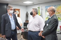 O deputado estadual e presidente da Alesp, Carlão Pignatari, participou de uma reunião com representantes de pequenas cidades do Noroeste paulista (Foto: Divulgação)