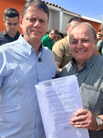 Amop reforça pedido ao governador para pavimentação de trecho da vicinal entre Valentim Gentil e Votuporanga