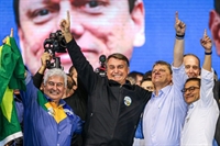 Ao lado de Bolsonaro, Tarcísio de Freitas foi oficializado como candidato a governador do Estado de São Paulo pelo Republicanos (Foto: Assessoria)