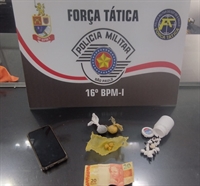 Menor é apreendido por tráfico de drogas durante patrulhamento da Força Tática em Jales