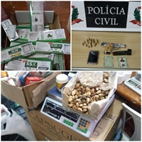 Polícia localizou laboratório clandestino de medicamentos em Mira Estrela (Foto: Divulgação/Polícia Civil)