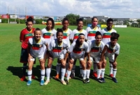 O time de futebol feminino estreou no Campeonato Paulista Feminino Sub-17 e goleou a equipe da Inter de Franca, na Arena Plínio Marin (Foto: Divulgação)