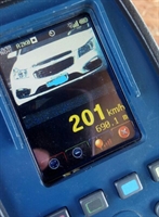  Carro foi flagrado a mais de 200 km/h na BR-153 em Rio Preto (Foto: Divulgação/Polícia Rodoviária) 