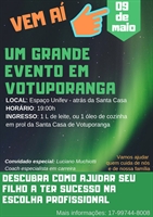 Todo este conhecimento irá fomentar os pais, para que possam auxiliar os filhos nesta decisão tão importante (Foto:Santa Casa de Votuporanga)