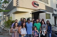 Na oportunidade, eles conversaram com os fãs que participaram da promoção da Cidade FM (Foto: A Cidade)