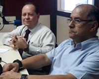 Cláudio José Bolonhesi, instrutor dos programas da Escola de Negócios Mastermind, e o consultor André Soares (Foto: A Cidade)