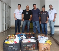 Riolândia arrecada 263 quilos de alimentos para Santa Casa (Foto: Divulgação)