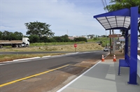  ponto coberto foi fixado na Linha 3 (Colinas), em frente à nova loja Havan (Foto:Prefeitura de Votuporanga)