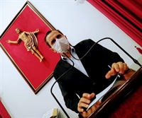 Daniel David foi à Tribuna e falou sobre a possibilidade de revogação do corte de repasses para a Santa Casa de Votuporanga (Foto: A Cidade)