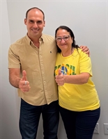Vereadora Débora Romani visita Eduardo Bolsonaro durante viagem aos Estados Unidos