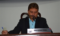 Sergio Adriano Pereira começou a exercer o papel de presidente na sessão do legislativo