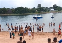 Local onde o homem se afogou em prainha de Santa Fé do Sul — Foto: Arquivo Pessoal