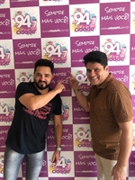 A dupla Sandro e Gustavo esteve na Cidade FM na tarde desta quinta-feira (Foto: A Cidade)