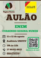  Cursinho Regina Nunes oferece aulão gratuito em Votuporanga para o ENEM 2026