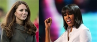 Michelle Obama pode roubar posto de Kate Middleton. Adrian Dennis e Joe Raedle/AFP