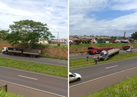  A pista no sentido interior/capital está fechada (Foto: Reprodução)