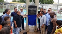 Na manhã de ontem, às 10h, foi entregue a revitalização do Complexo Esportivo (Foto: Divulgação/prefeitura de Votuporanga)
