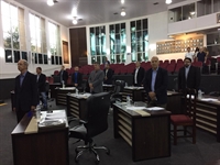Na noite de ontem a 44ª Sessão Ordinária da Câmara Municipal de Votuporanga (Foto: Gabriele Reginaldo/A Cidade)