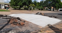 Dispositivo instalado em frente a praça Santa Luzia deixou a rua Bahia interditada