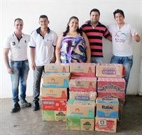 Márcio organizou uma festa solidária, com arrecadações para a Instituição (Foto: Divulgação/Santa Casa)