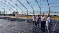 Na manhã desta sexta-feira (26/1), o prefeito João Dado junto com os vereadores Meidão, Wartão e Gilvan Carlos, vice-líder de governo, visitaram a estrutura do evento (Foto: Divulgação/Prefeitura de Votuporanga)