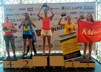 A atleta votuporanguense Carolina Gonçalves subiu novamente ao pódio, numa das mais concorridas provas de atletismo na região (Foto: Divulgação/Prefeitura de Votuporanga) 