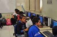  Saevinho visita escola e apresenta novo site para crianças  (Foto: Divulgação/Prefeitura de Votuporanga)