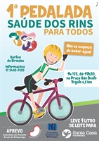 A Santa Casa de Votuporanga convida toda a população para a 1ª Pedalada “Saúde dos Rins para todos” (Foto: Divulgação/Santa Casa)