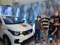Rifa do projeto ‘Votu Solidária’ levantou R$ 270 mil; vencedores ganharam um carro e uma moto 0 km (Foto: Divulgação)