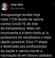 O anúncio foi feito pelo prefeito Jorge Seba por meio de suas redes sociais (Foto: Reprodução redes sociais)