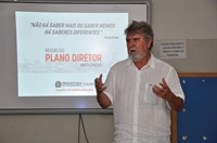 Jorge Augusto Seba, secretário municipal de Planejamento, em reunião sobre o Plano Diretor Participativo (Foto: 